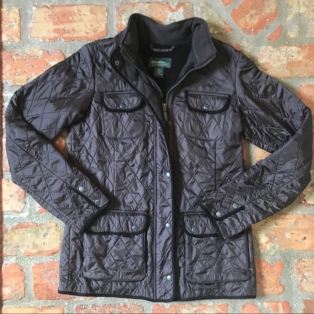 Eddie Bauer Brown Puffer Jacket Size Small